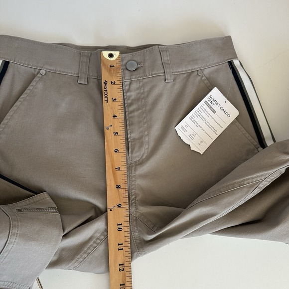 NWT Athleta Summit Cargo Pants Women's 2 Beige Utility UPF Relaxed Fit Carpenter - Picture 6 of 16